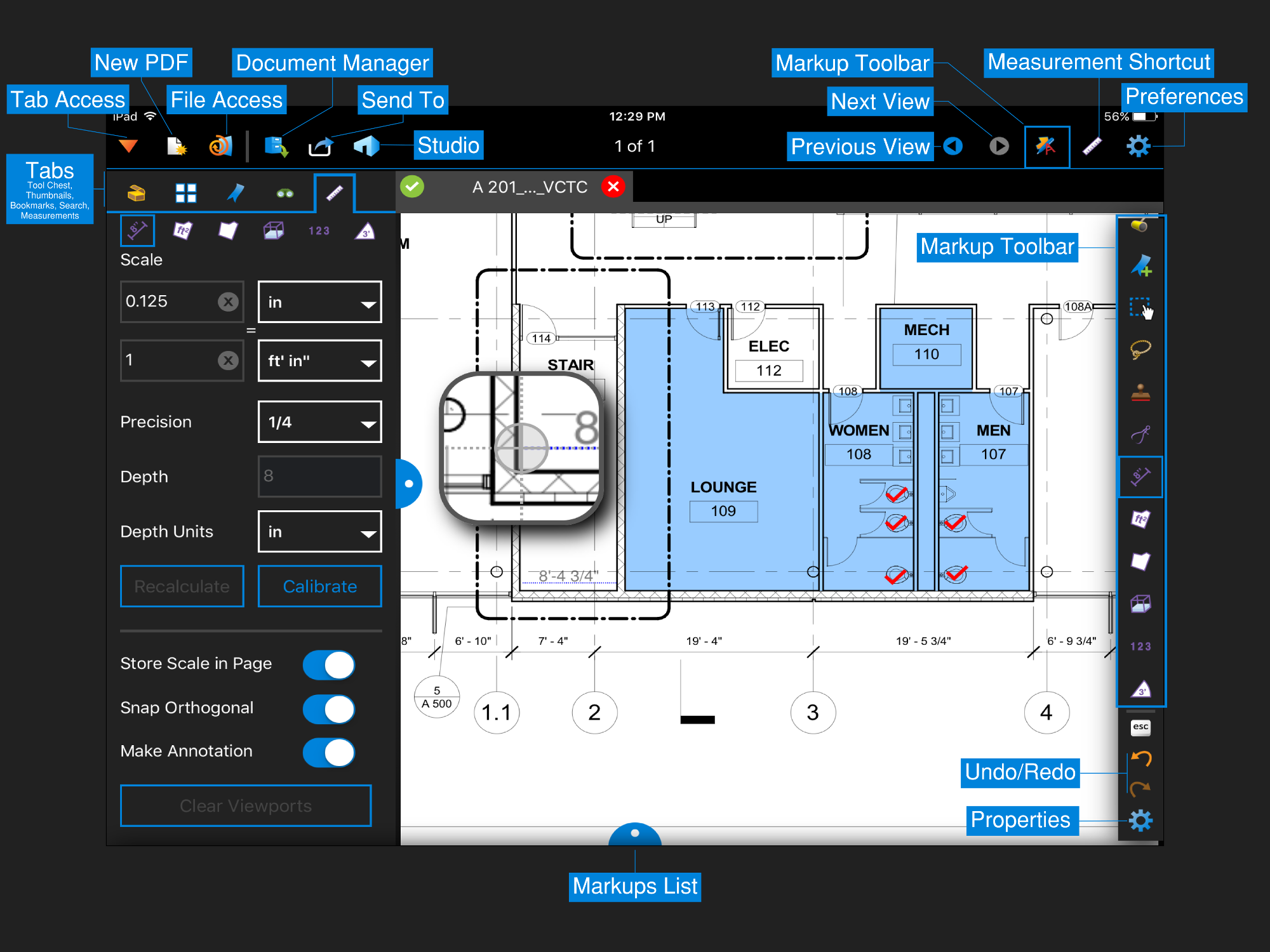 Bluebeam revu screenshots bit